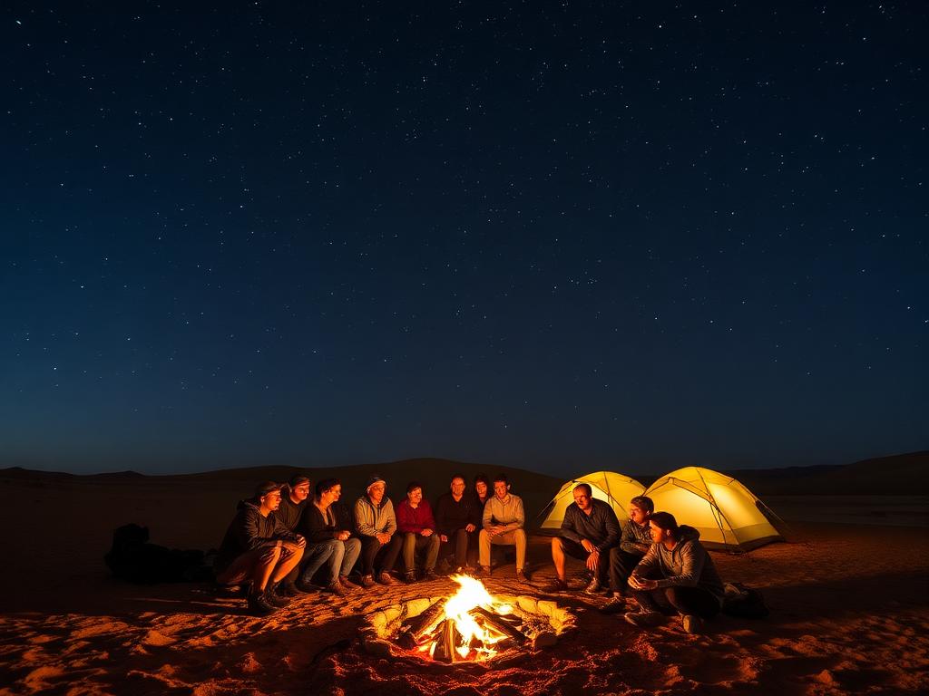 Safari camp in the wilderness
